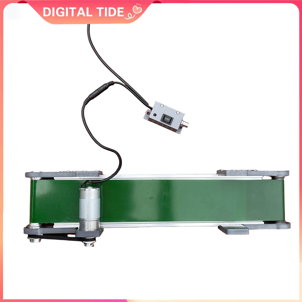 Line Follower Robot - Desktop Conveyor Belt 10*100cm Adjust Speed