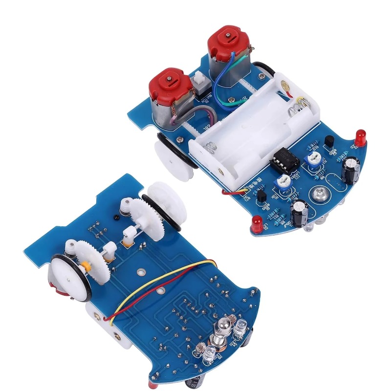 Line Follower Robot - Practice Soldering Learning Electronics Kit Smart