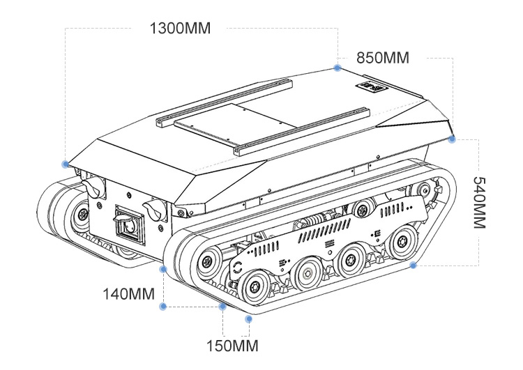 Crawler Dumper Truck Chassis w - огляд і ціна Robot Chassis