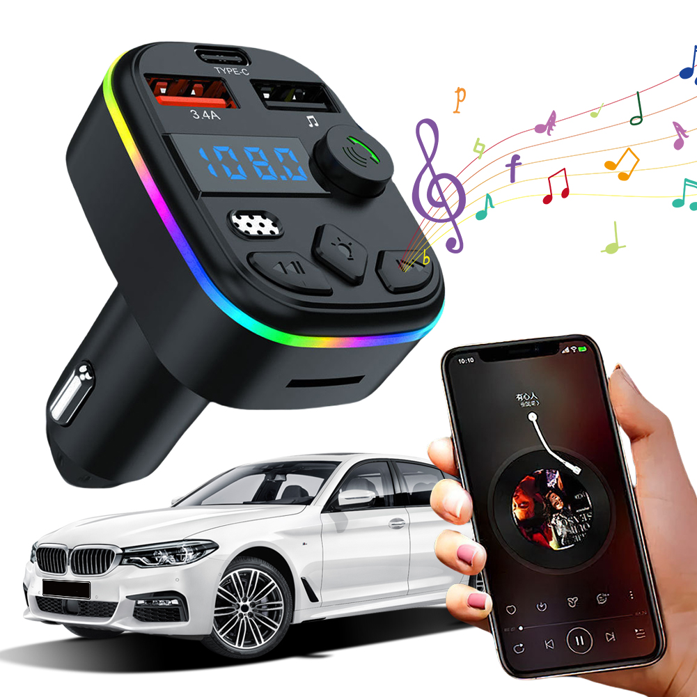 1/3/5PCS Car FM Audio Transmit - огляд і ціна Robot Bluetooth Car