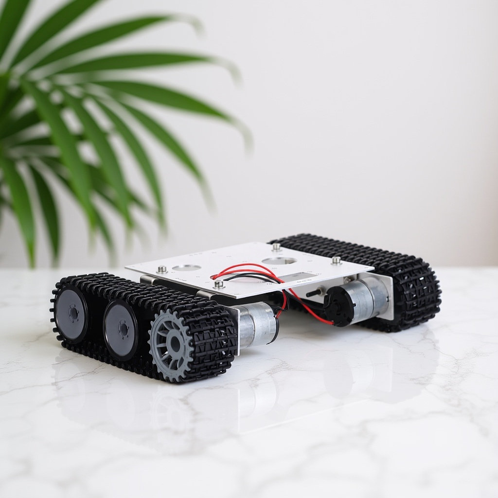 Metal Robot Tank Chassis Kit - - огляд і ціна Tracked Robot Chassis