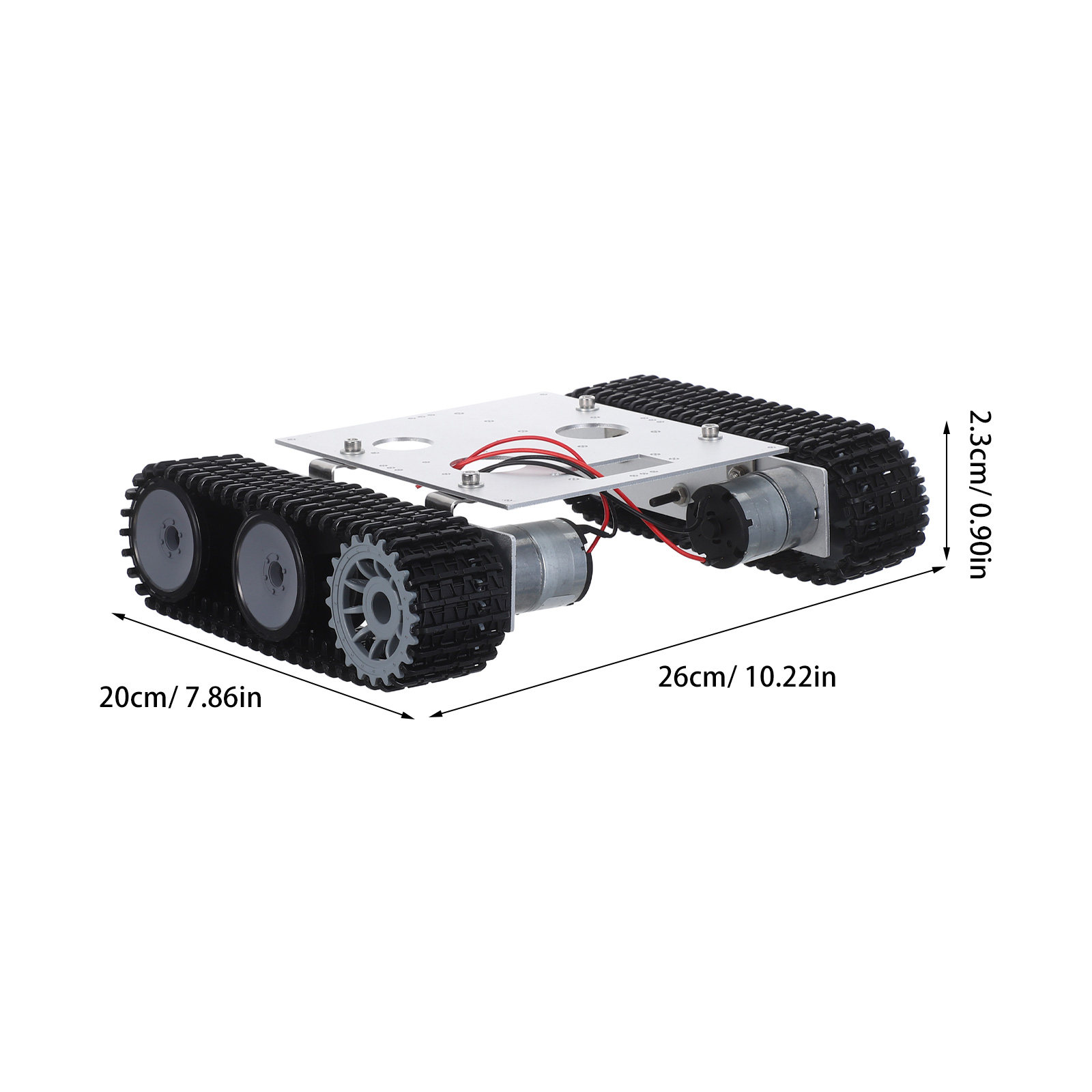 Metal Robot Tank Chassis Kit - - огляд і ціна Tracked Robot Chassis