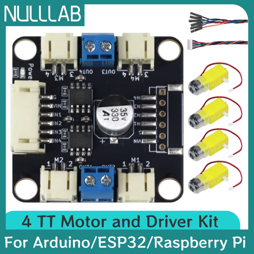 4 TT Motor and Driver Kit 4 DC - огляд і ціна Motor Driver L298N
