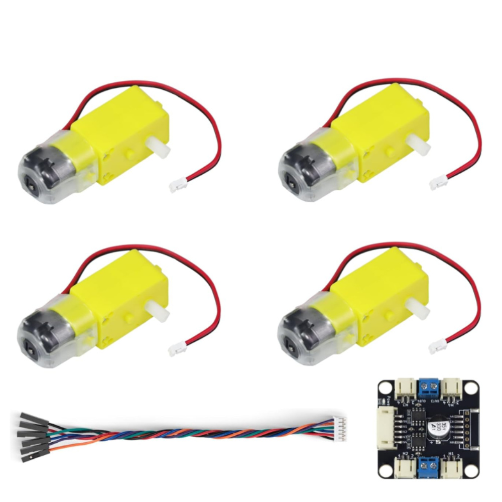4 TT Motor and Driver Kit 4 DC - огляд і ціна Motor Driver L298N