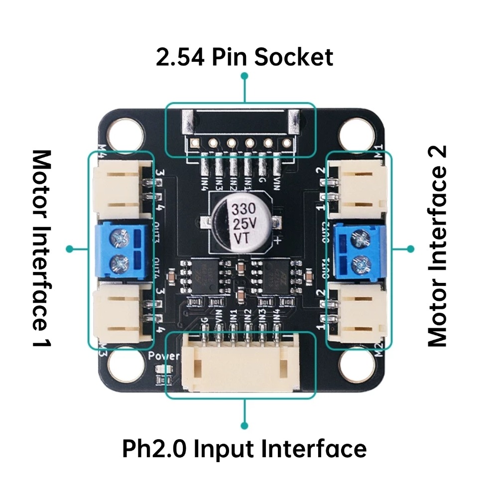 4 TT Motor and Driver Kit 4 DC - огляд і ціна Motor Driver L298N