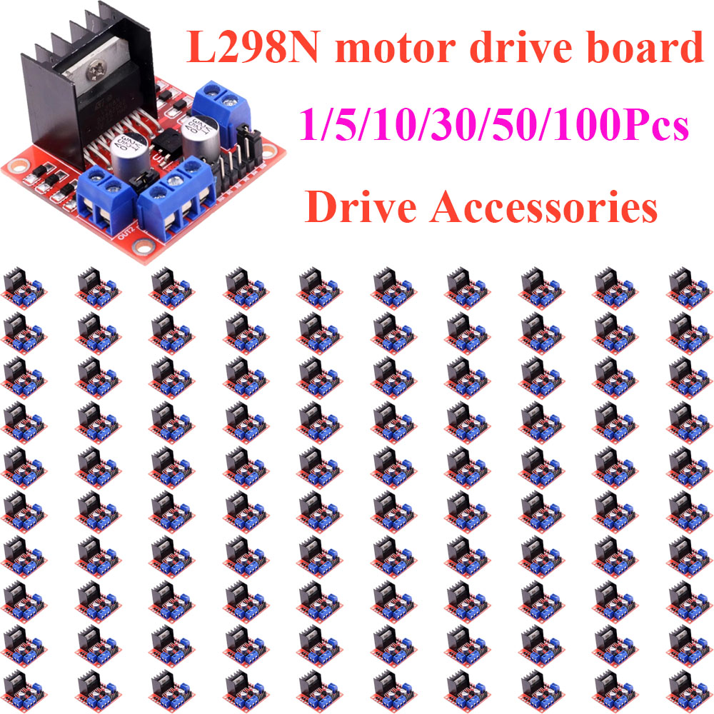 1~100Pcs L298N DC Stepper Moto - огляд і ціна Motor Driver L298N