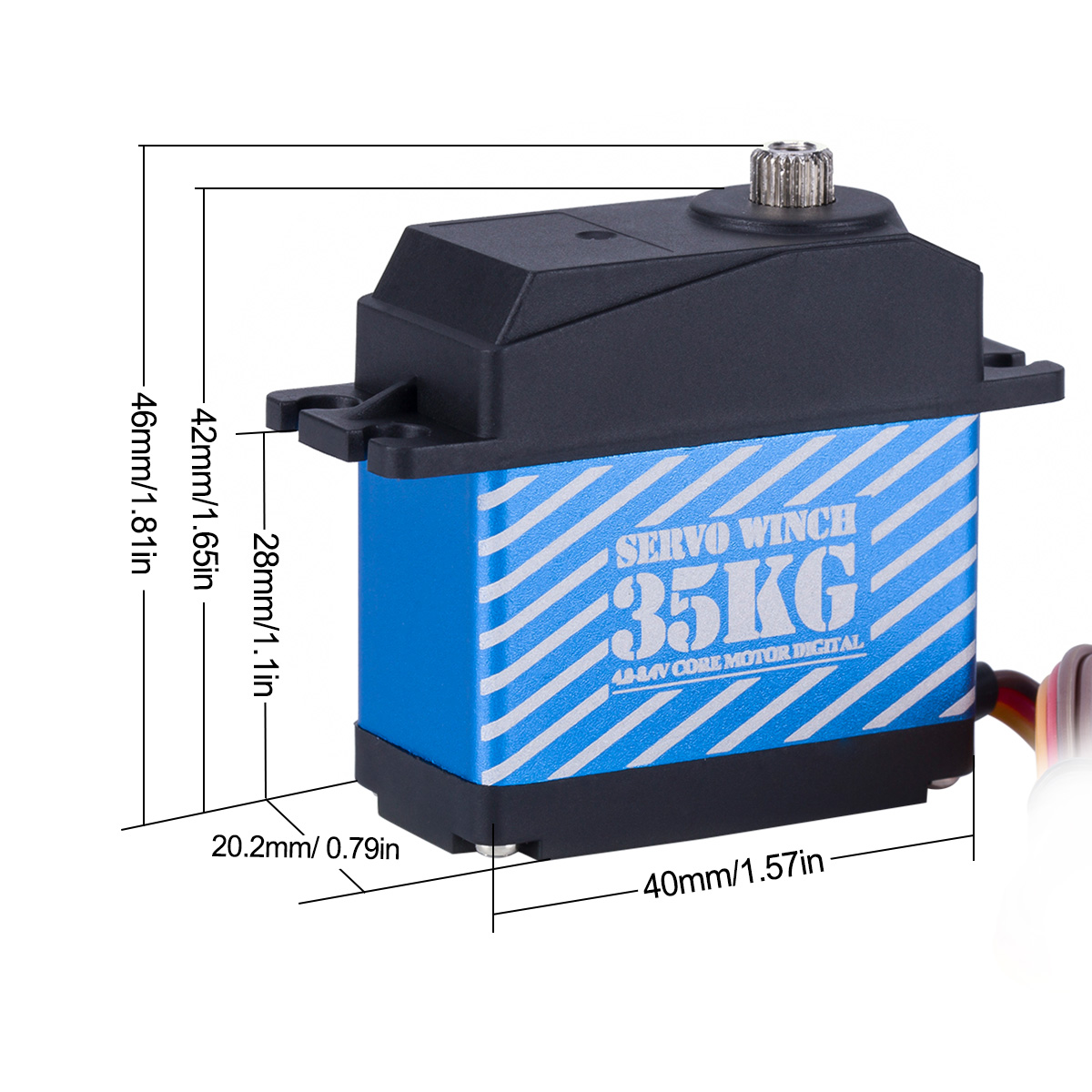 35KG Digital Servo 360° Large  - огляд і ціна Line Follower Robot