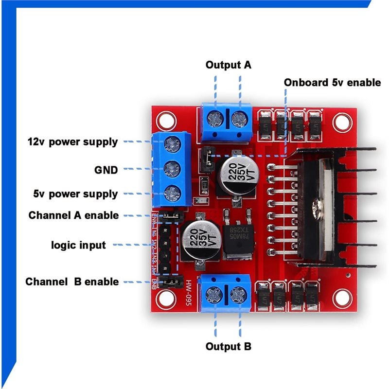 AEE7-4 Pcs L298N Motor Driver  - огляд і ціна Motor Driver L298N