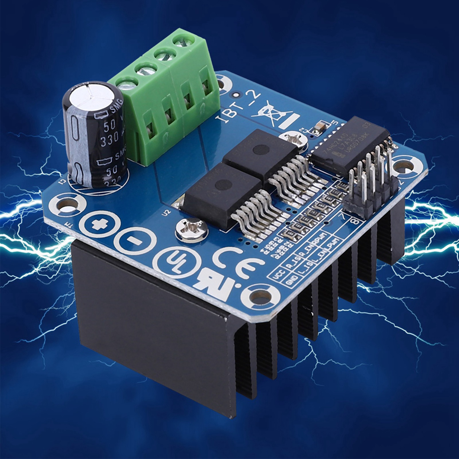 BTS7960 43A Motor Drive Module - огляд і ціна Motor Driver Module