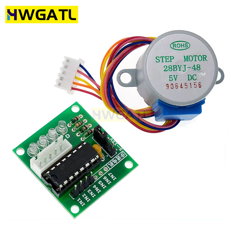 HWGATL 5V 4-Phase 28BYJ-48 DC  - огляд і ціна Uln2003 Driver