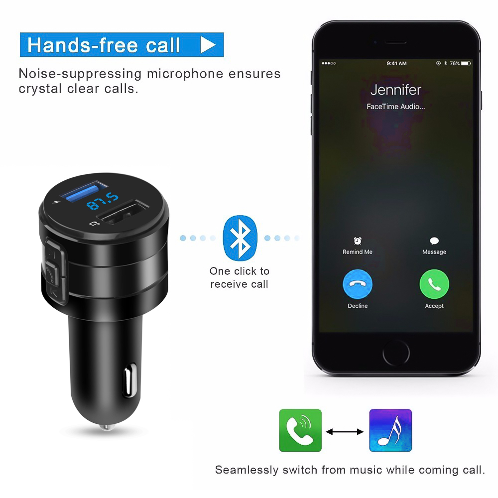 Bluetooth 4.2 FM Transmitter C - огляд і ціна Robot Bluetooth Car