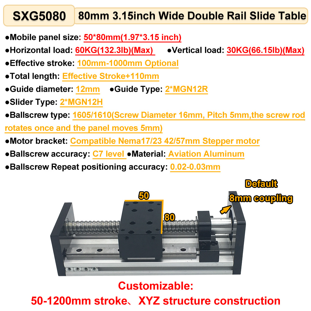 CNC Ball Screw Sliding Table L - огляд і ціна Motor Driver Module