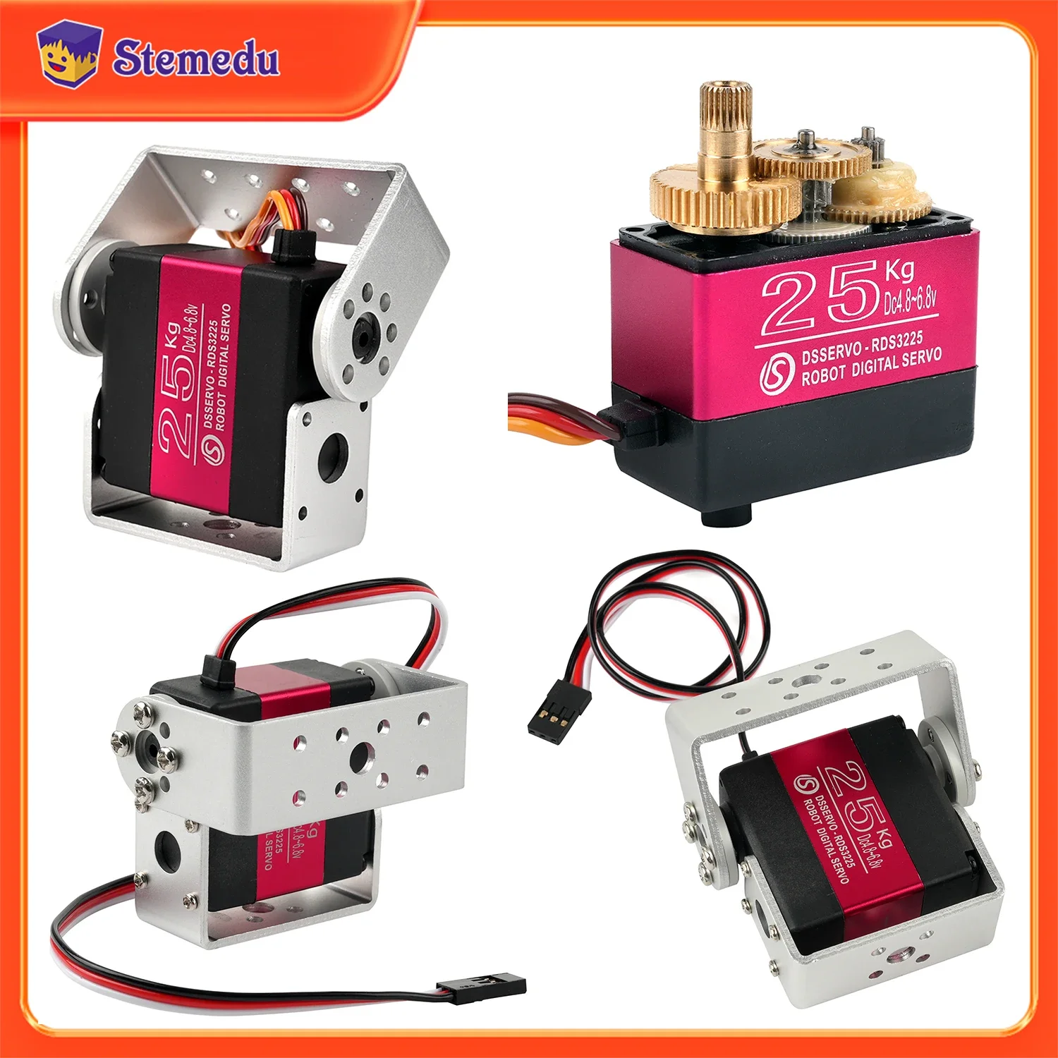 25KG Robot Digital Servo High  - огляд і ціна Robot Arm Metal