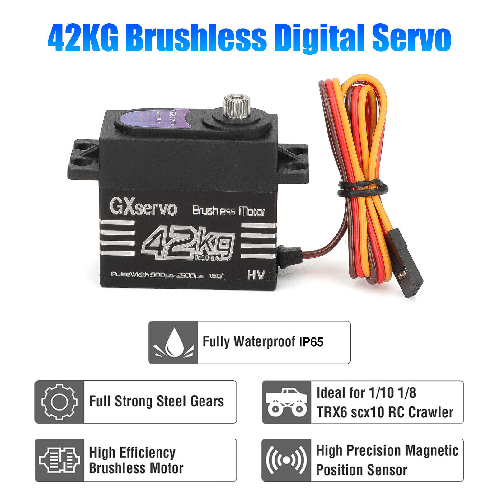 Brushless Motor 180° Metal Gea - огляд і ціна Robot Arm Metal