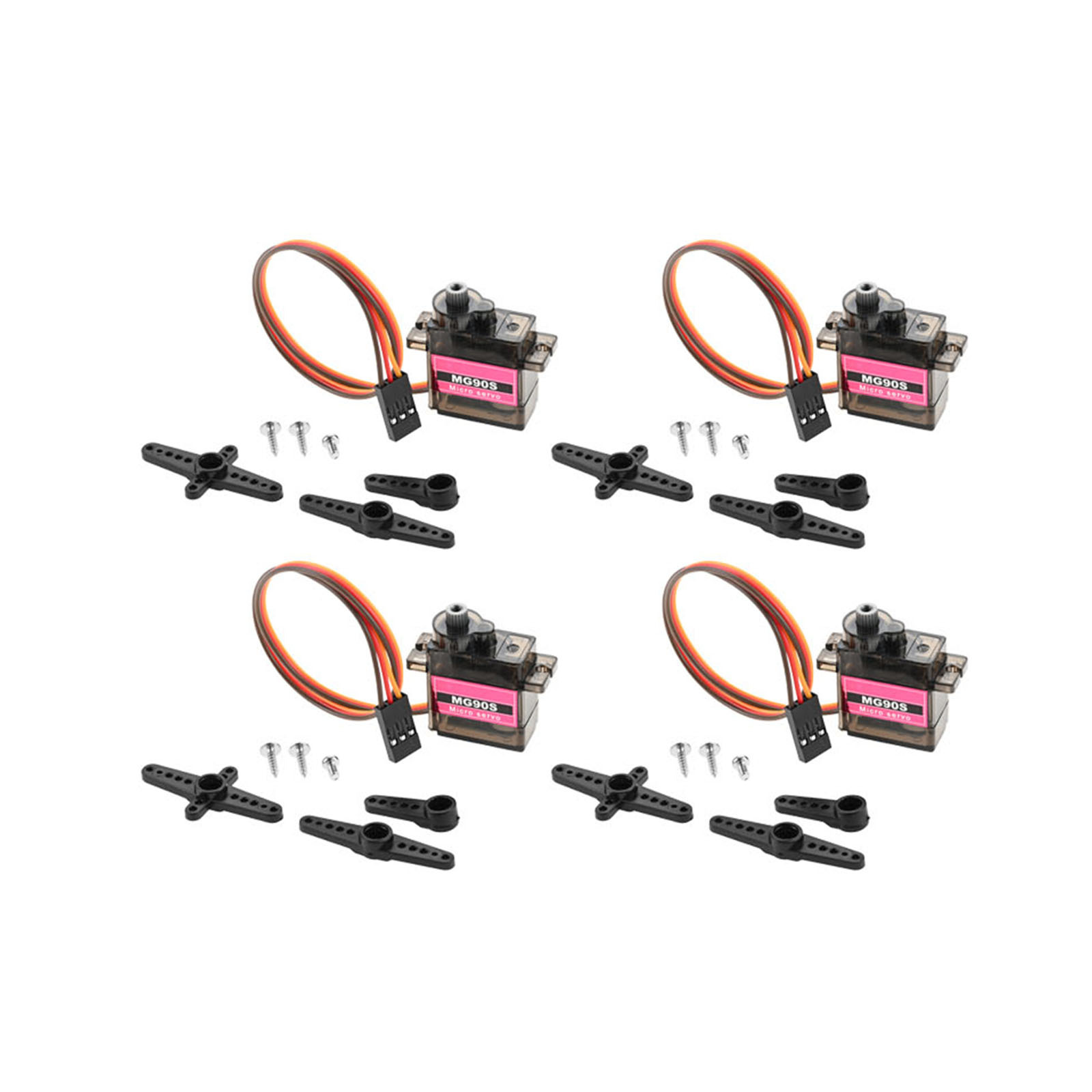 4pcs Micro Servo Metal Gear 90 - огляд і ціна Robot Arm Metal