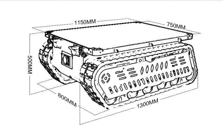 Heavy Duty Tank Chassis Robot  - огляд і ціна Robot Chassis