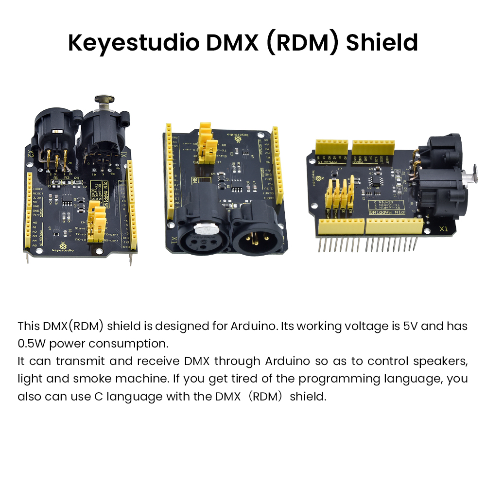 NEW Keyestudio  5V DMX (RDM)Sh - огляд і ціна Microbit Robot