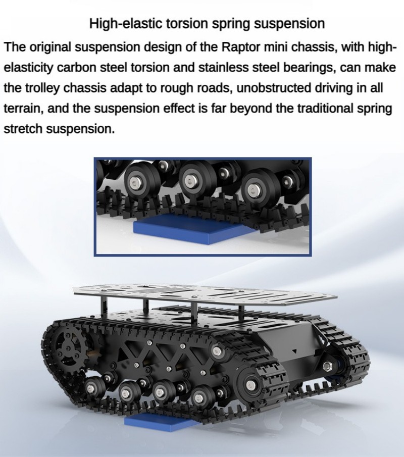 RC Tank 10KG Load Strong Shock - огляд і ціна Tracked Robot Chassis